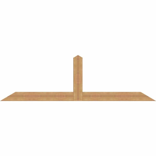 Ekena Millwork Portland Smooth Timber Gable Bracket, Western Red Cedar, 96"W x 28"H x 3 1/2"D x 5 1/2"F, 7/12 Pitch GBW096X28X0406POR00SWR - main